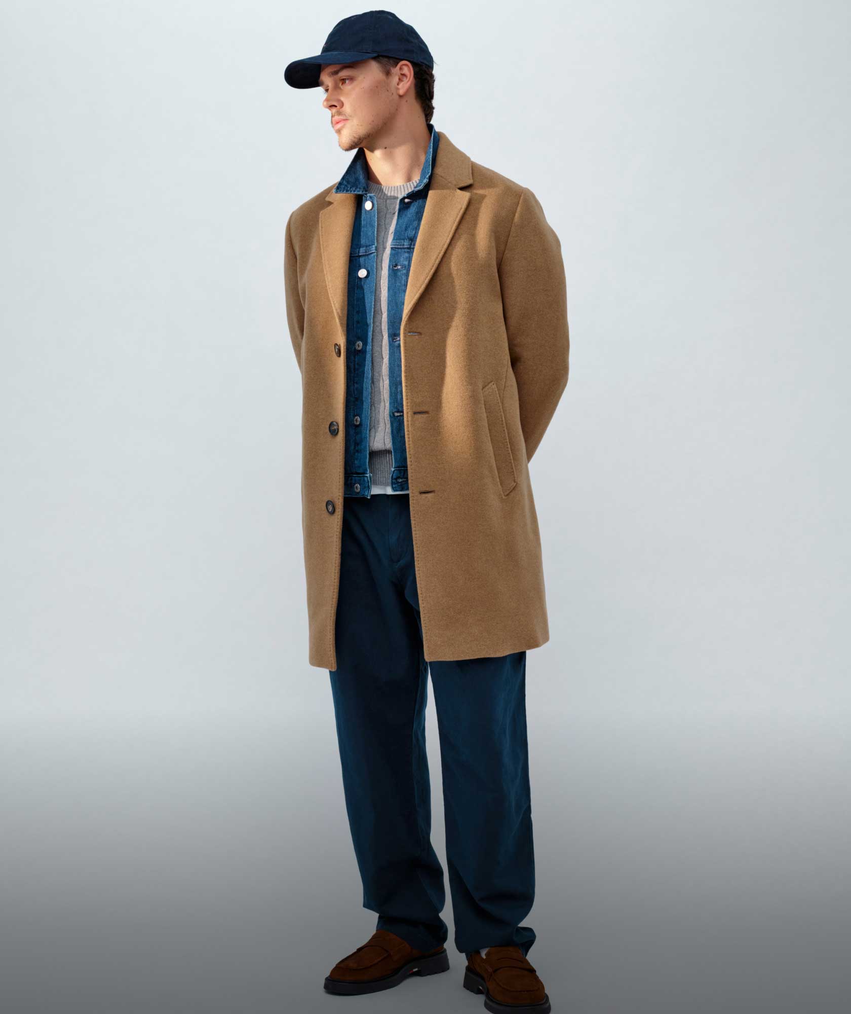Noah Beck Styling Tommy Hilfiger Wool Jacket and Hat