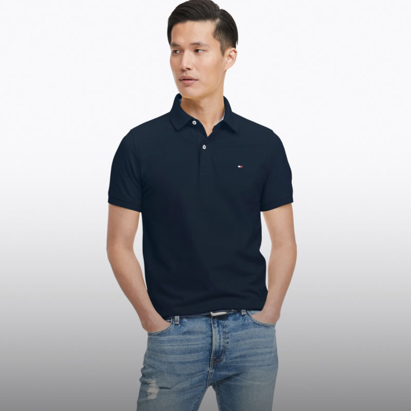 județ Pietriș Orizontală tommy hilfiger polo slim fit black Intim ...