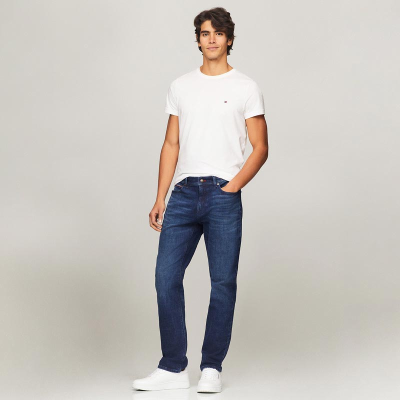 Tommy Hilfiger Men's Big and Tall Jeans Relaxed Fit, Dark Wash, 36X36 at   Men's Clothing store