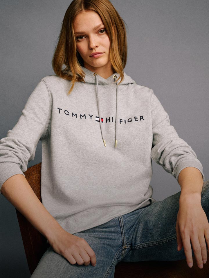 Tommy hilfiger baby blue hoodie deals