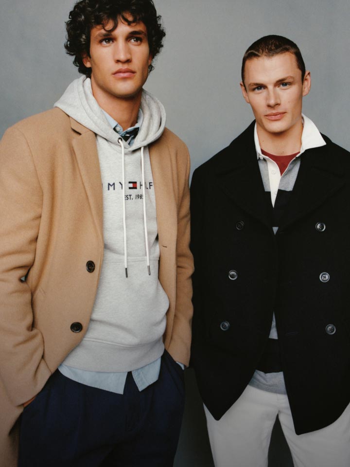 Men Wearing Tommy Hilfiger Winter Jackets and Sweatshirts