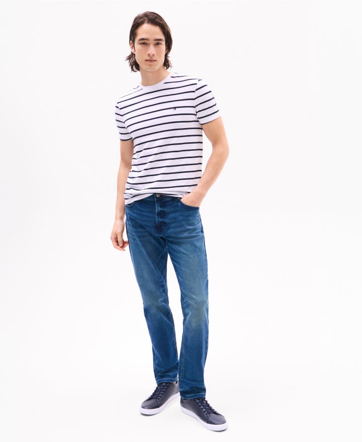 Man Wearing Tommy Hilfiger Jeans