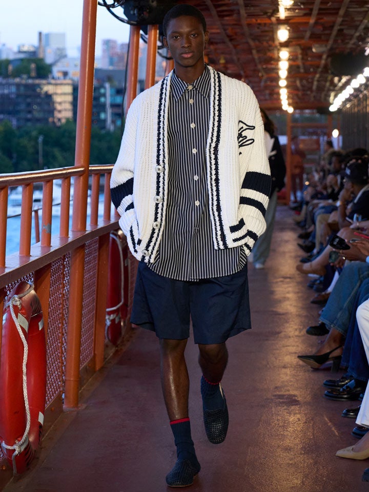 Shop The Look: Nautical Cardigan and Regular Fit Stripe Poplin Shirt