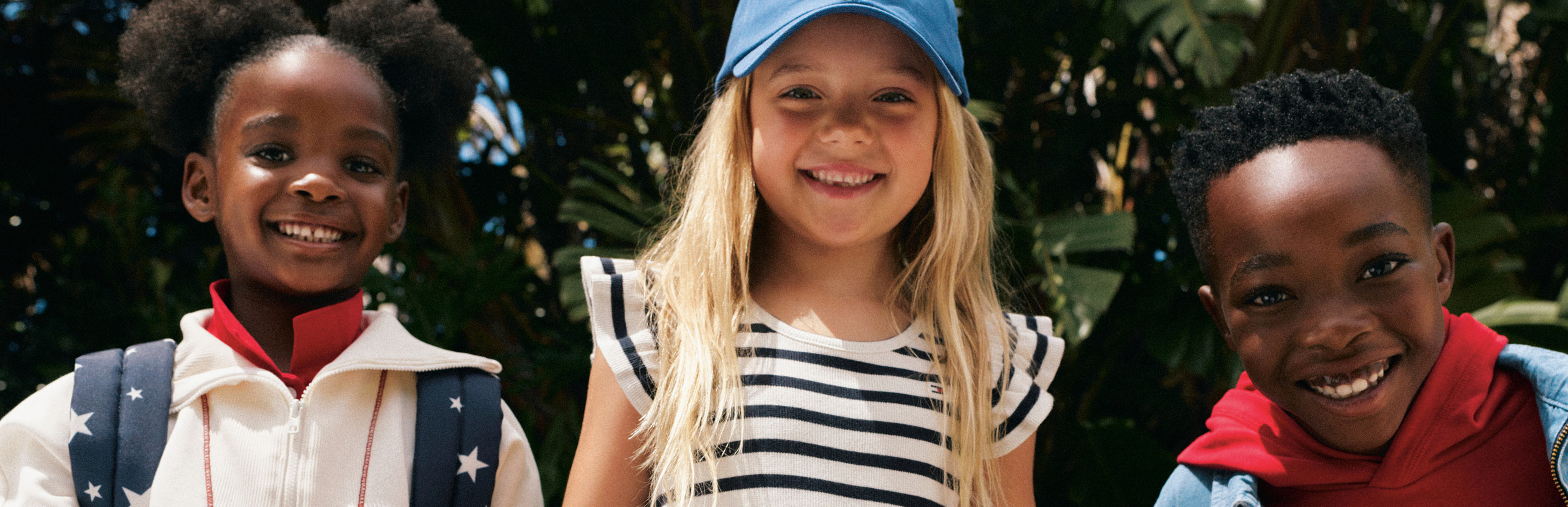 Kids getting ready for school dressed in Tommy Hilfiger