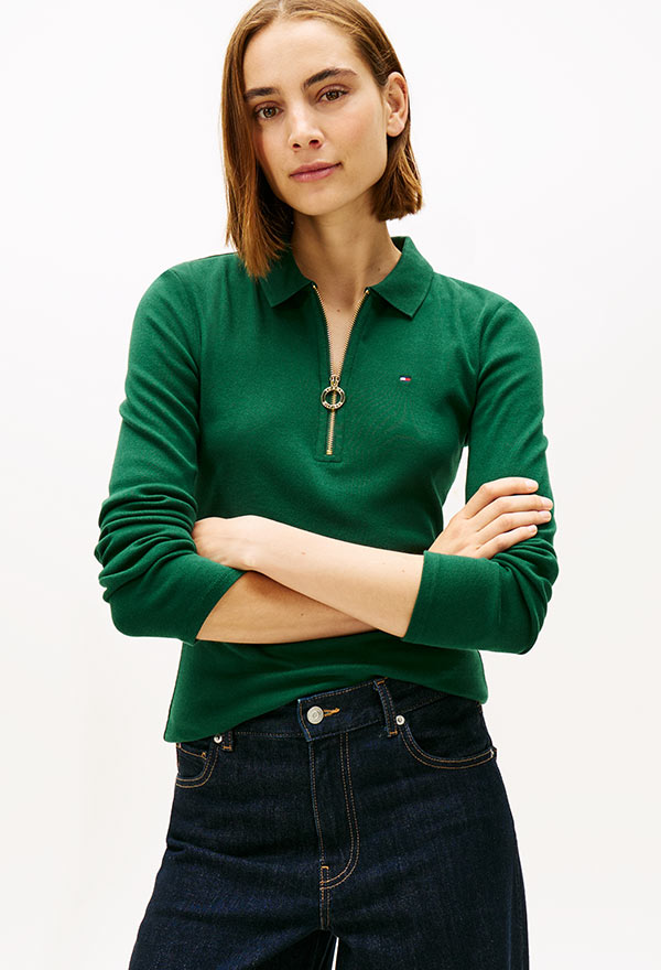 Woman Wearing Tommy Hilfiger Polo