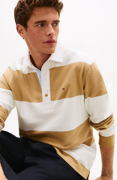 Man in a Rugby from Tommy Hilfiger.