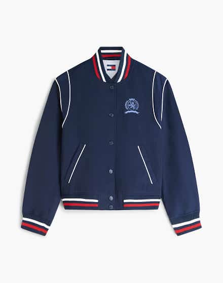 Tommy Hilfiger jacket on a white background.